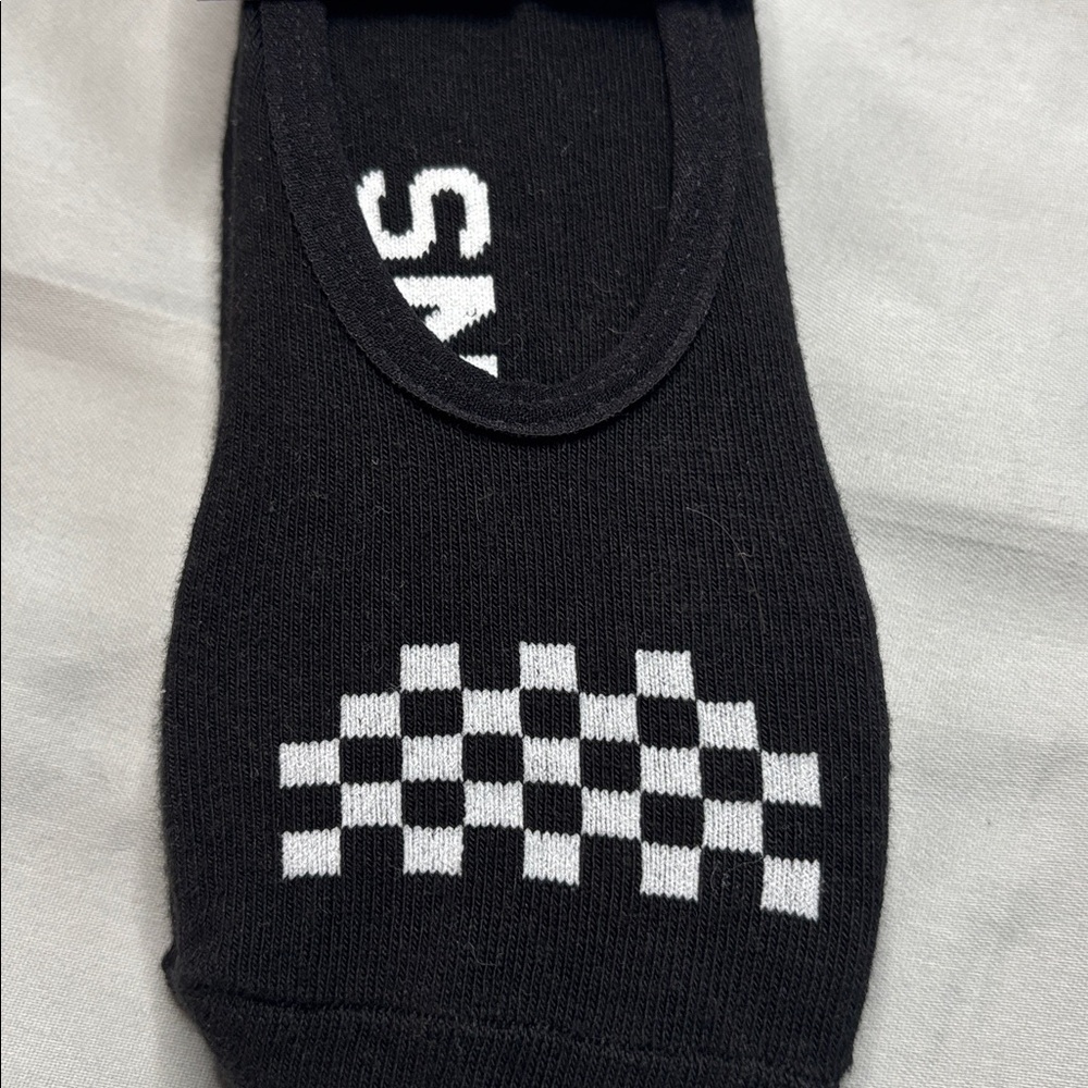 Vans Red and Black Plaid Sneakers includes 3 pack No Show Vans Socks 🧦 - Picture 10 of 11